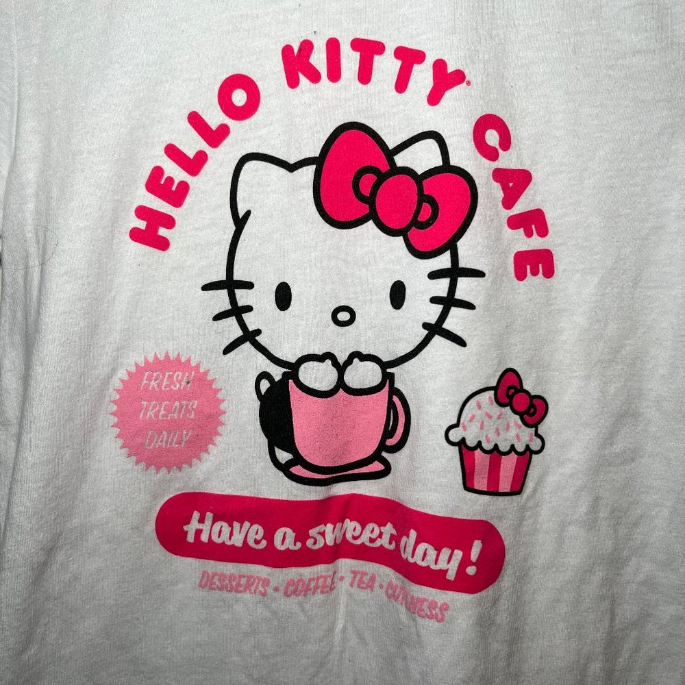 Hello Kitty Cafe Ringer T-Shirt - Sanrio - XS - Picture 2 of 4